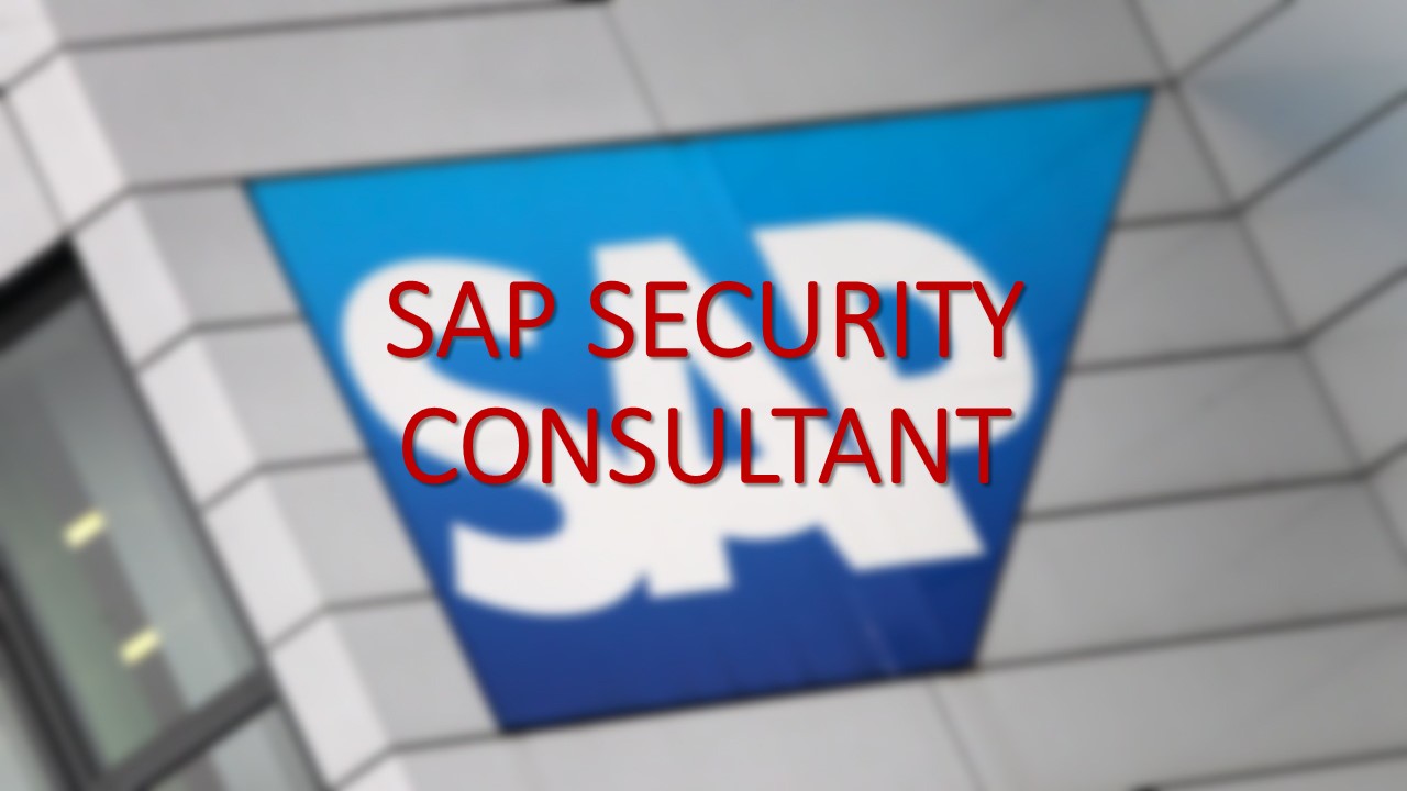 You are currently viewing SAP SECURITY CONSULTANT